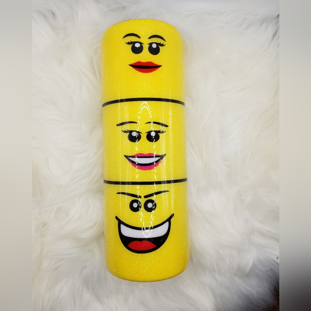 20oz. Lego Face Tumbler